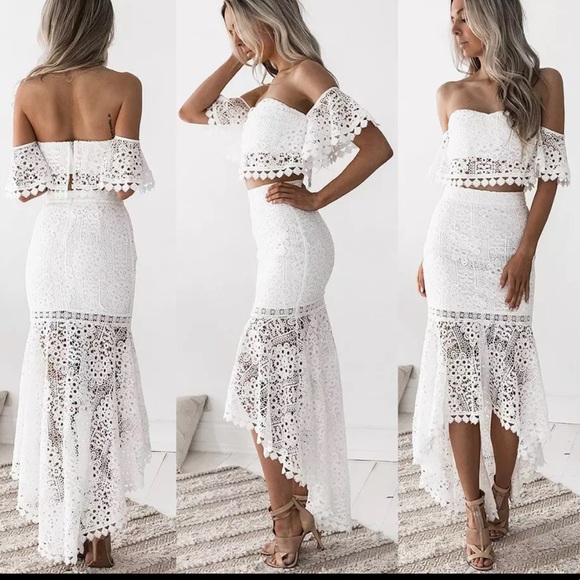 Dresses & Skirts - Cute white two piece